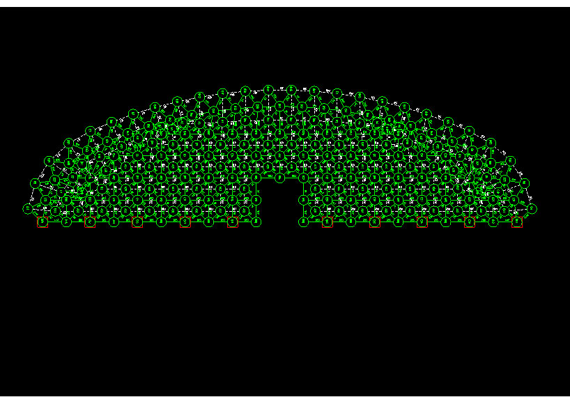 津南锡林浩特91跨，1000米长干煤棚网架设计