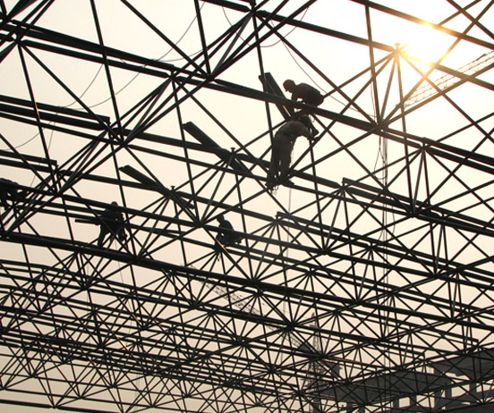 津南厂房网架安装